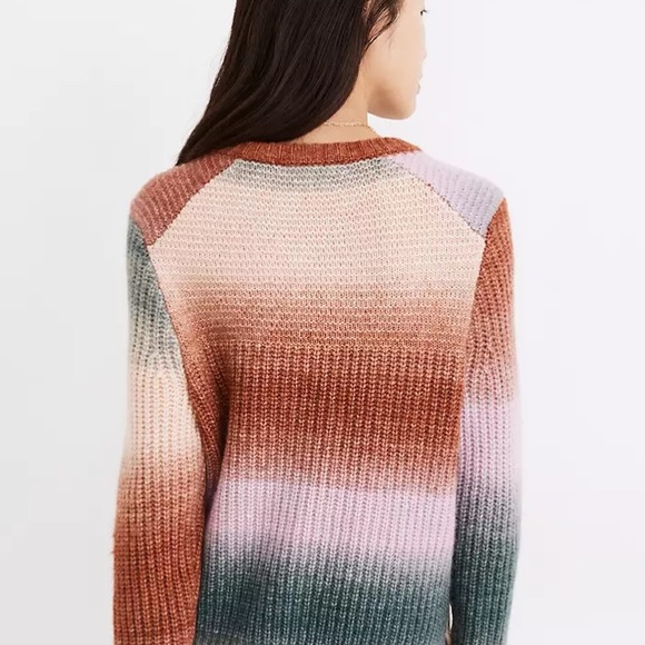 Madewell Space-Dyed Button Shoulder Pullover - Picture 4 of 8